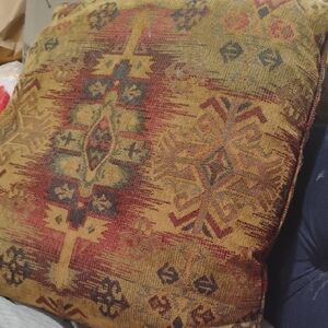 Rustic Patterned Throw Pillow